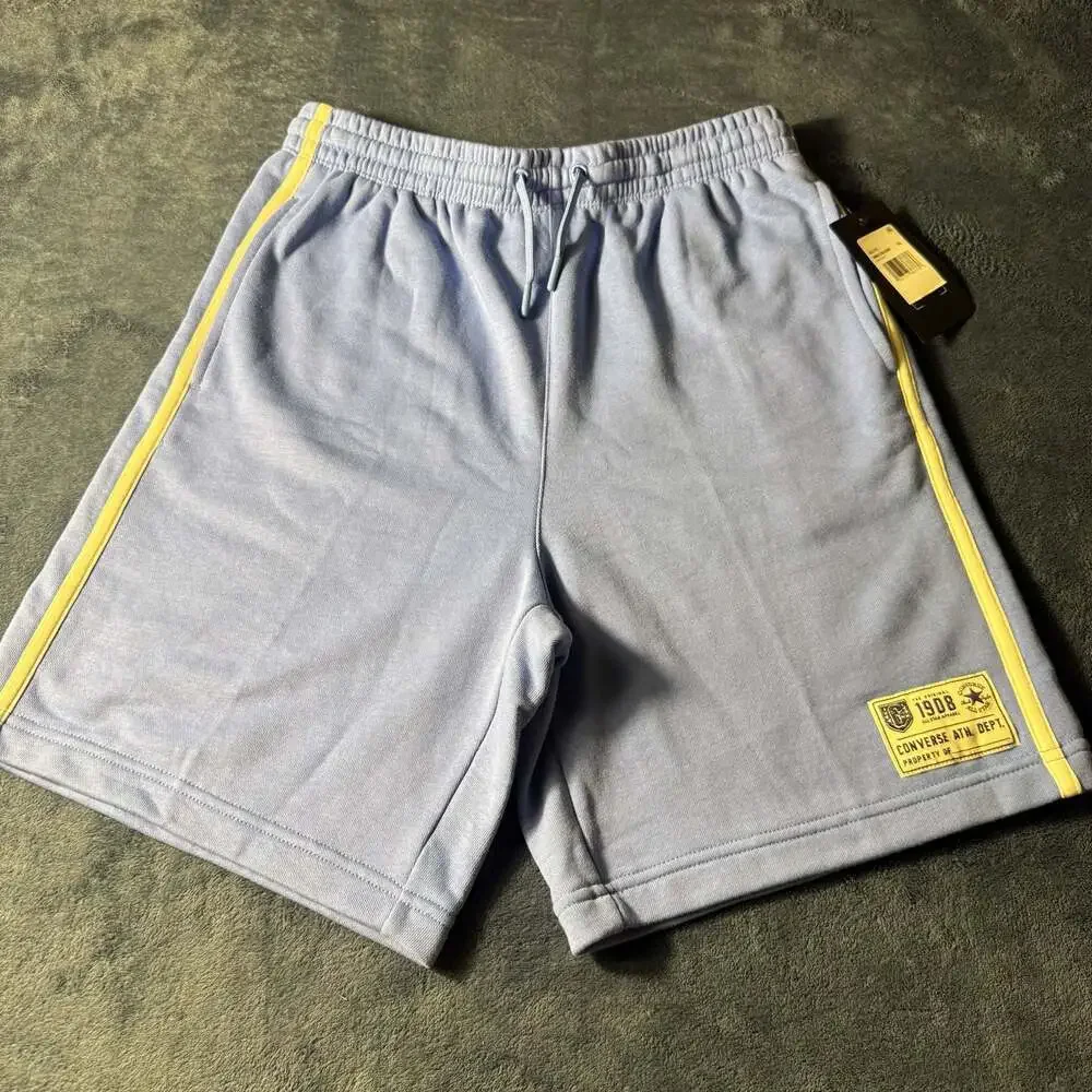 Converse Retro Side Stripe French Terry Shorts Open Sky Boys XL